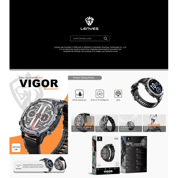 Lenyes Smart Watch VIGOR