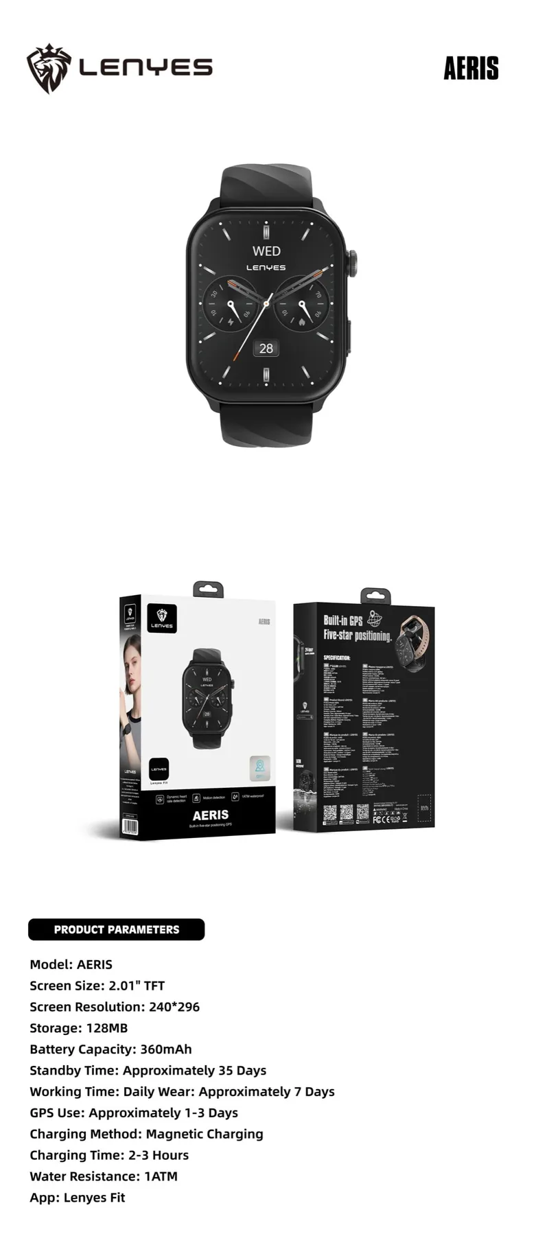 Lenyes Smart Watch AERIS