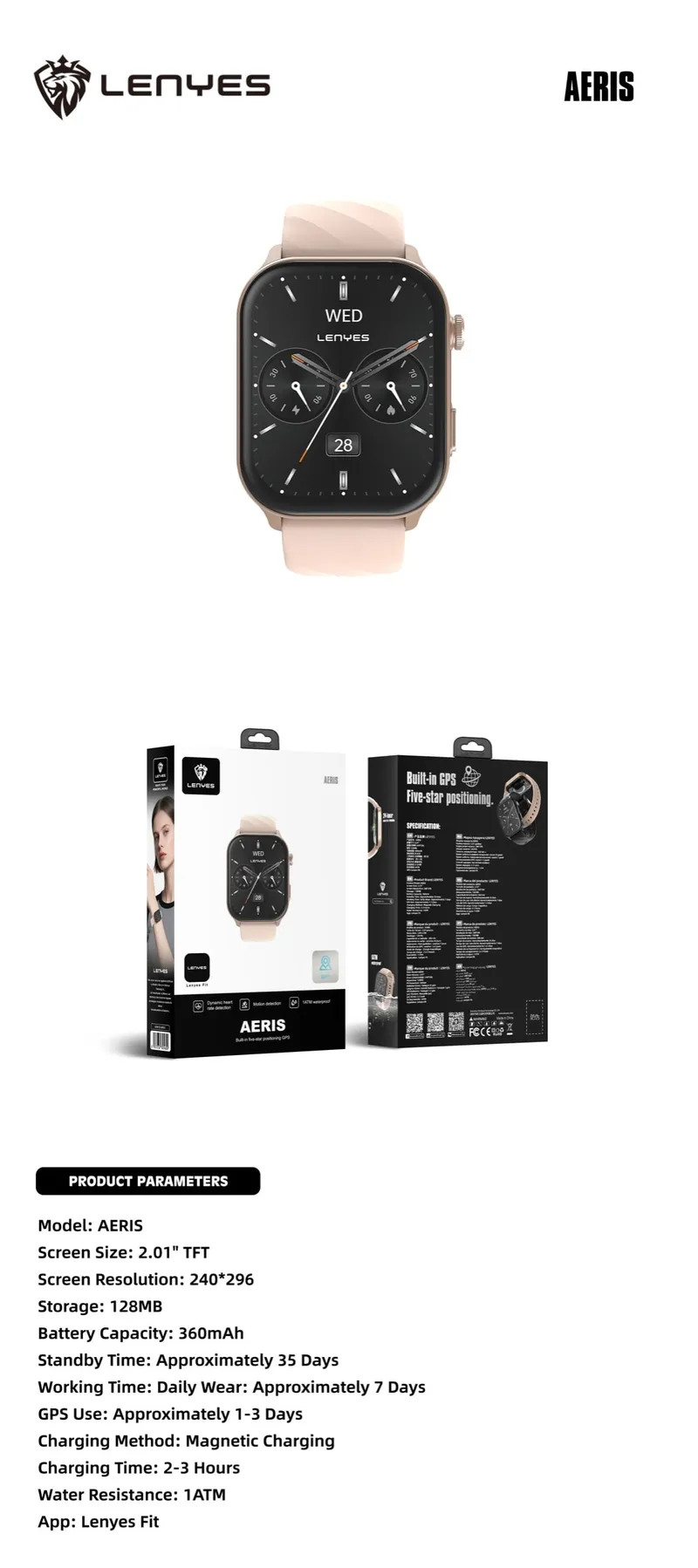 Lenyes Smart Watch AERIS