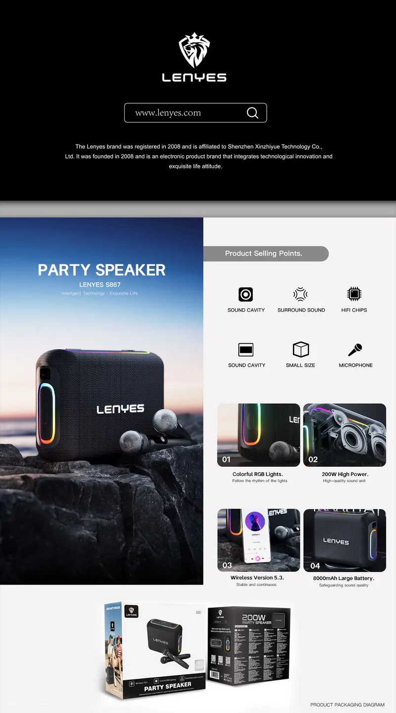 Lenyes Speaker S867