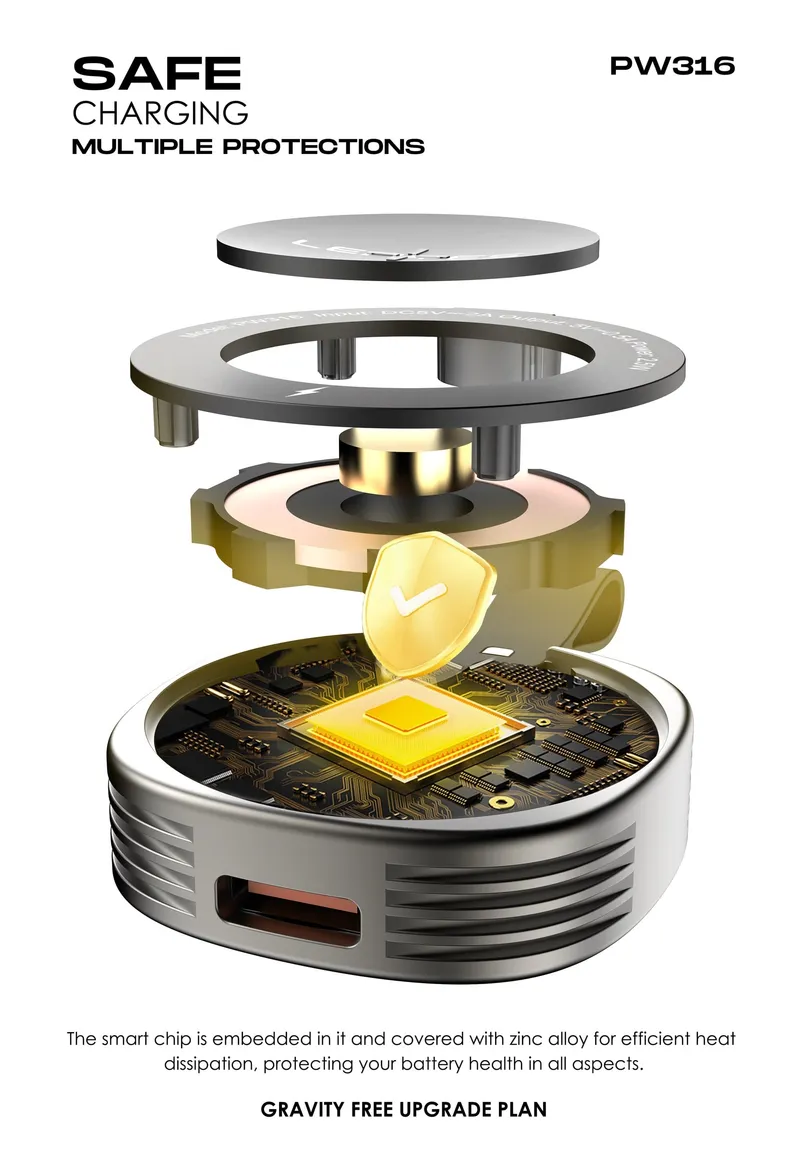Lenyes Portable Watch Wireless Charger PW316
