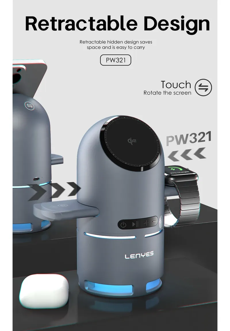 Lenyes 3-in-1 Wireless Charger PW321