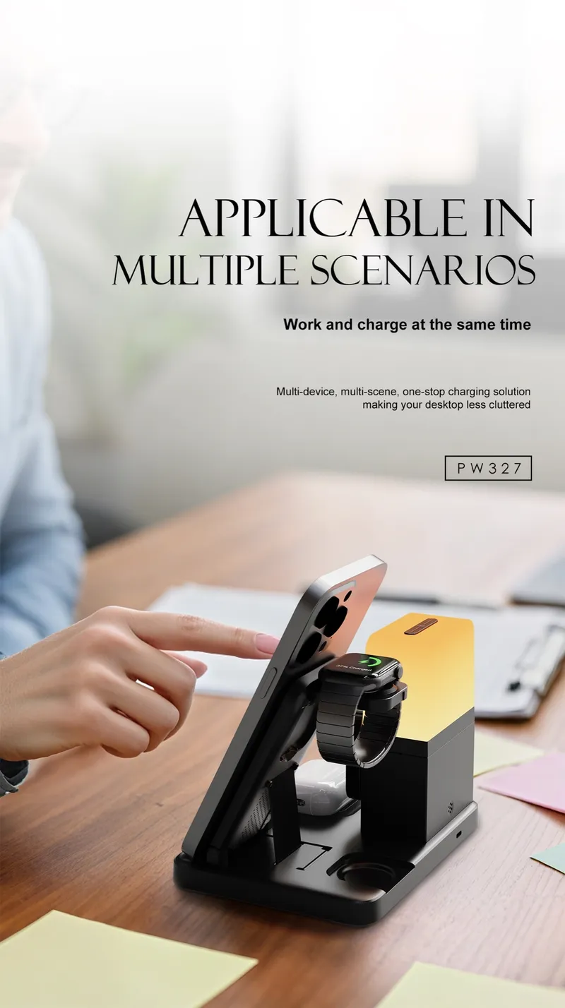 Lenyes 3-in-1 Wireless Charger PW327