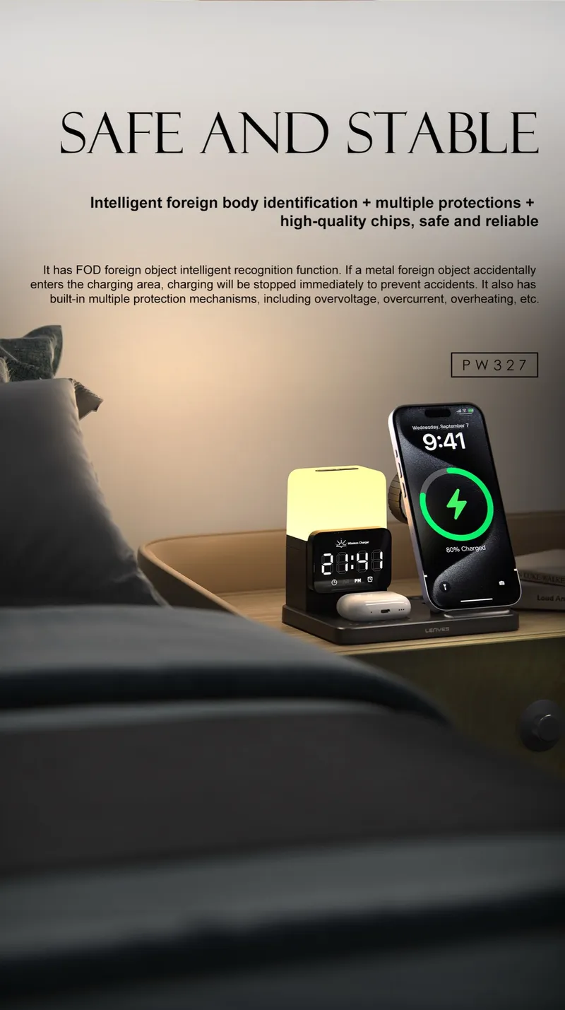 Lenyes 3-in-1 Wireless Charger PW327