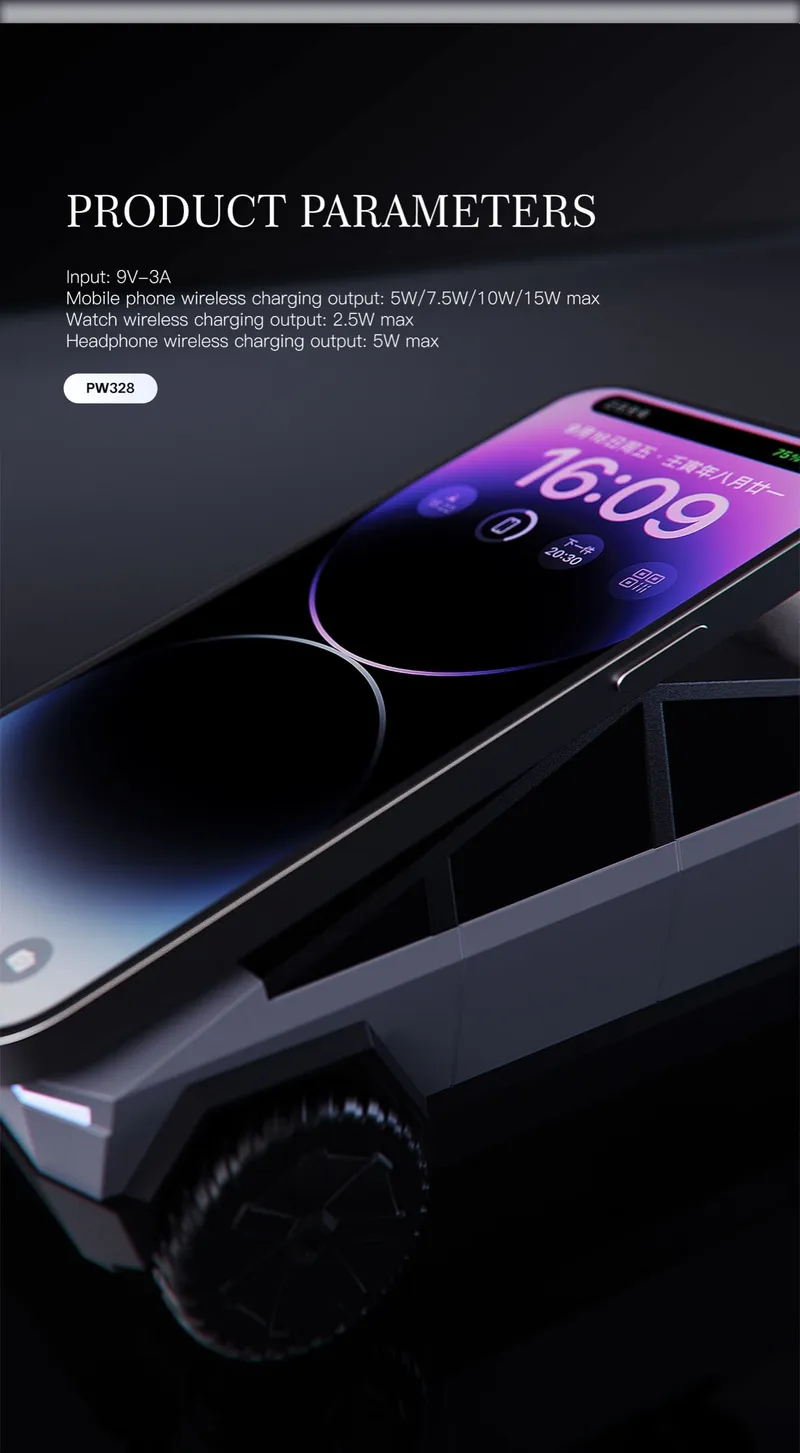 Lenyes 3-in-1 Wireless Charger PW328