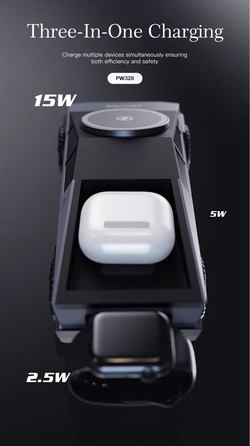 Lenyes 3-in-1 Wireless Charger PW328