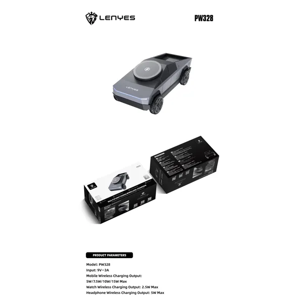Lenyes 3-in-1 Wireless Charger PW328