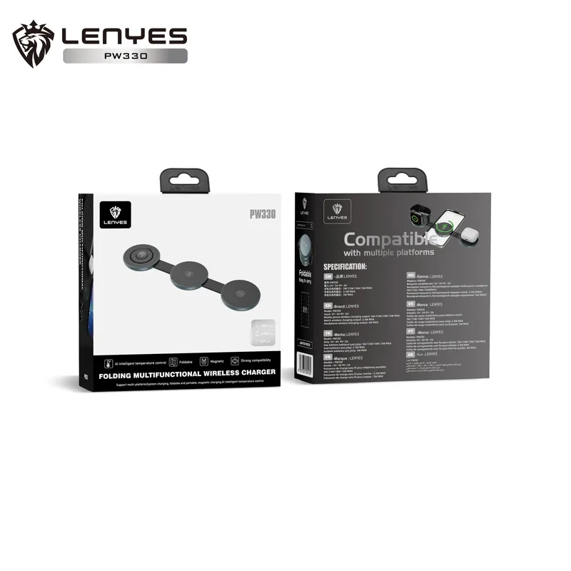 Lenyes 3-in-1 Wireless Charger PW330D