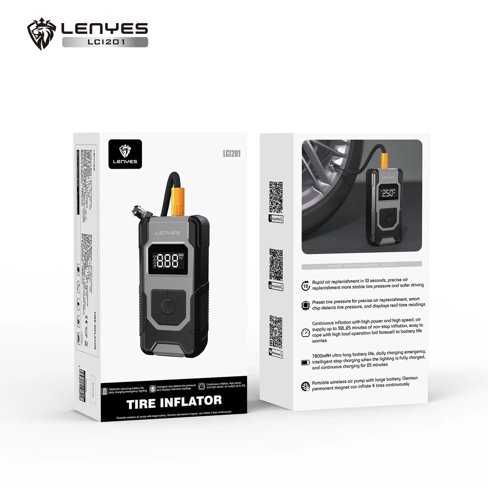 Lenyes 7,800 mAh Air Pump LCI201