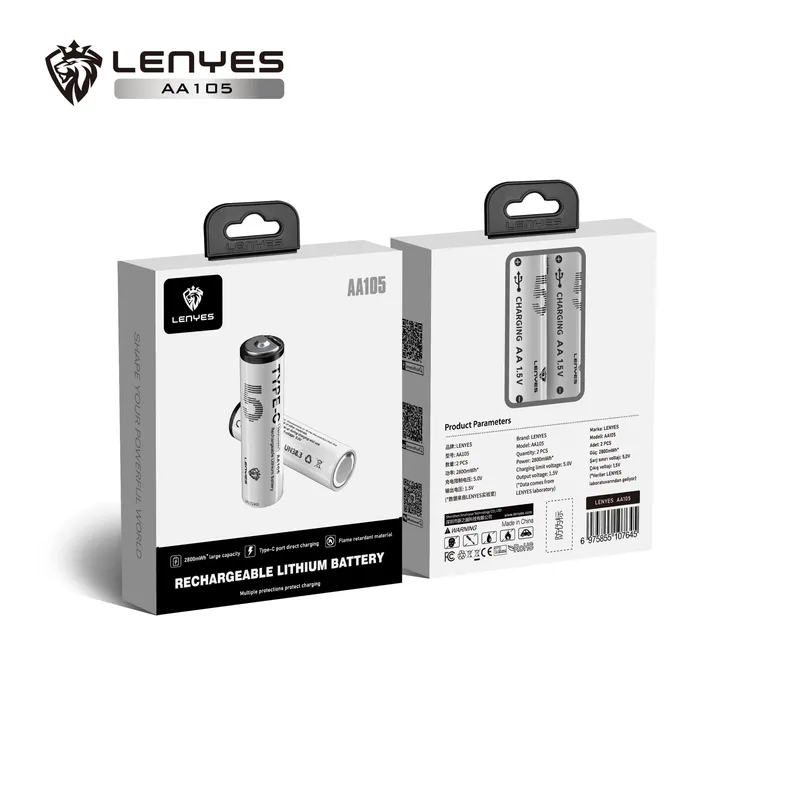 Lenyes USB-C Rechargeable Battery AA105