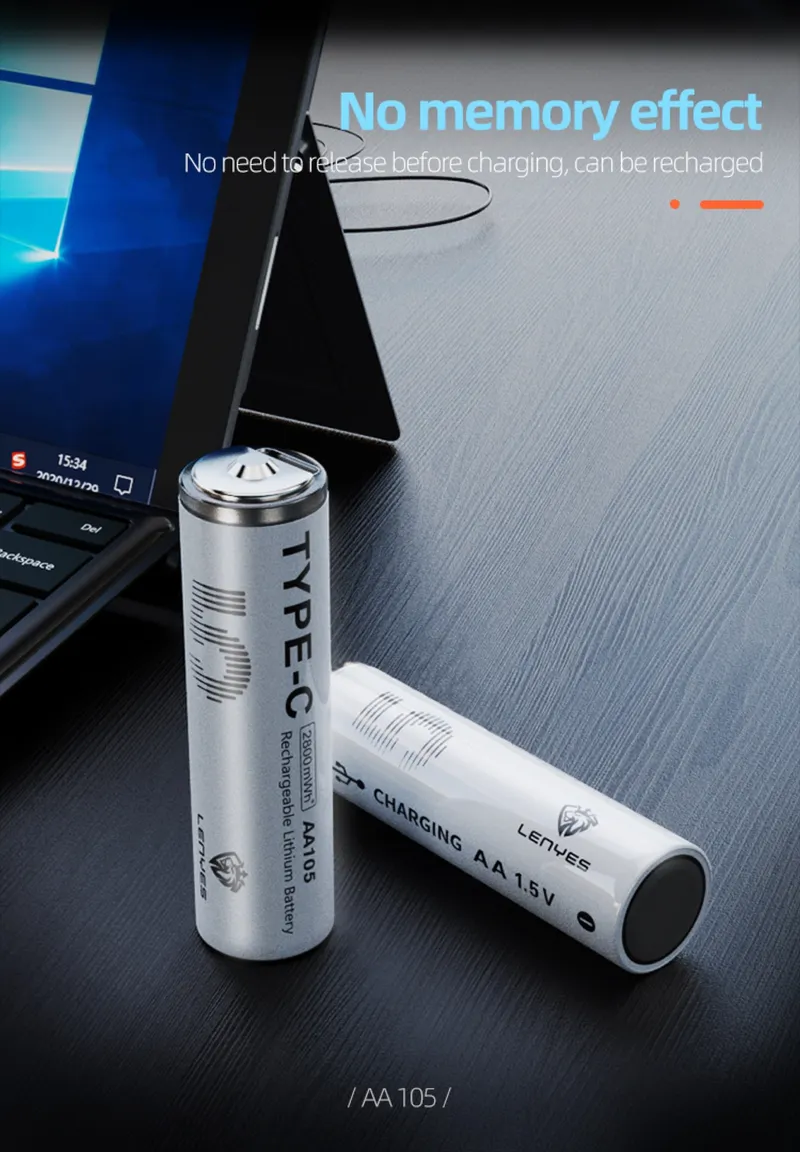 Lenyes USB-C Rechargeable Battery AA105