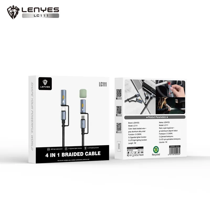 Lenyes 4-in-1 Braided Cable LC111