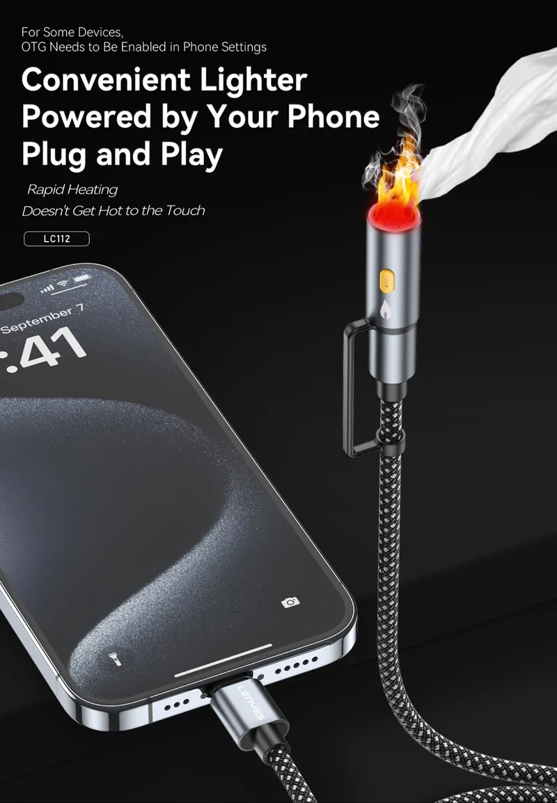 Lenyes 6-in-1 Braided Cable LC112