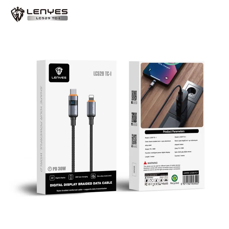 Lenyes USB-C to Lightning Cable LC529