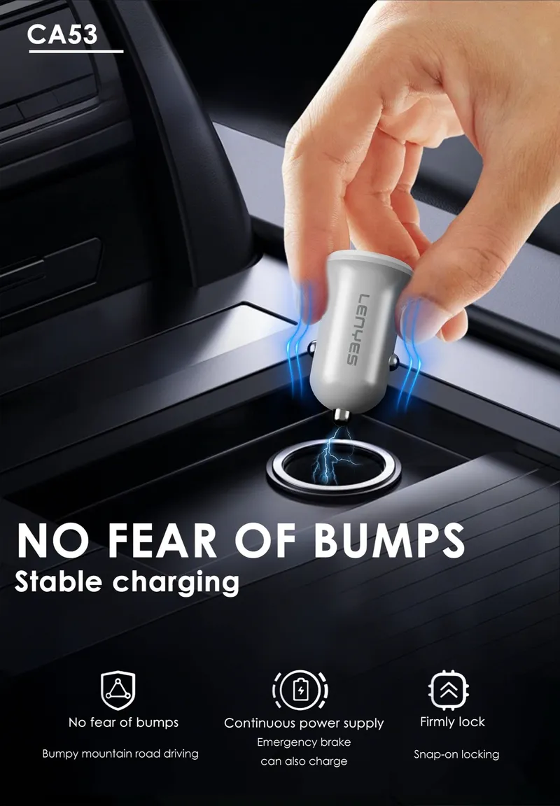 Lenyes 30 W Car Charger CA53
