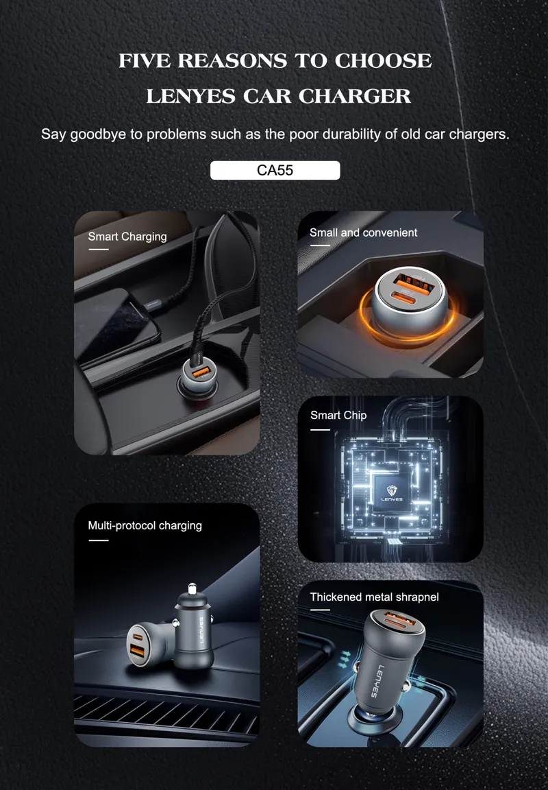 Lenyes 30 W Car Charger CA55