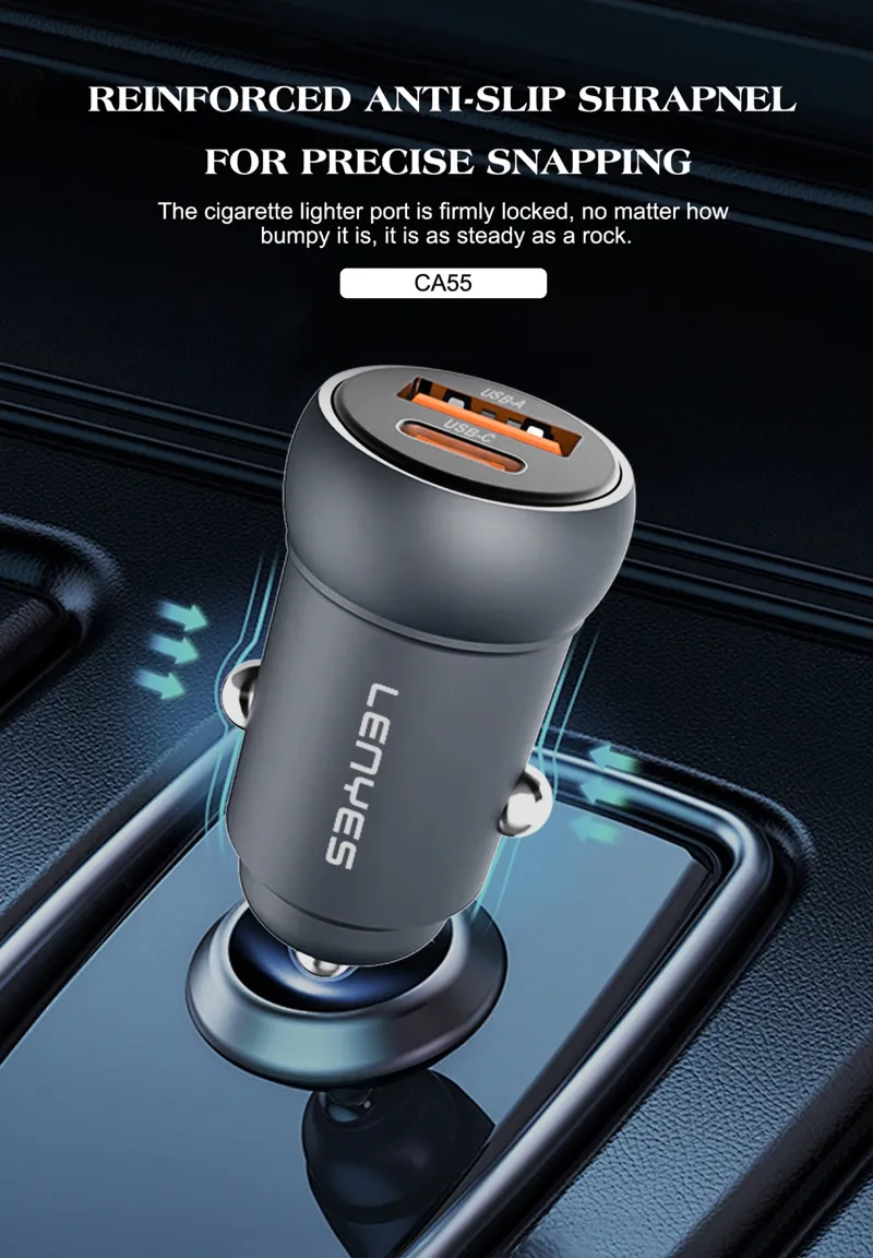 Lenyes 30 W Car Charger CA55