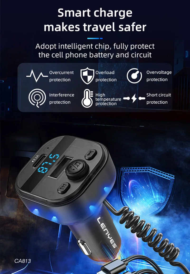 Lenyes Car Charger CA813