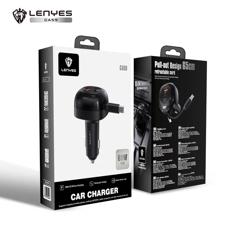 Lenyes 60 W Car Charger CA59