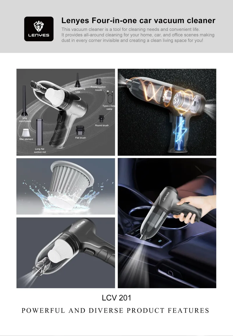 Lenyes Car Vacuum Cleaner LCV201