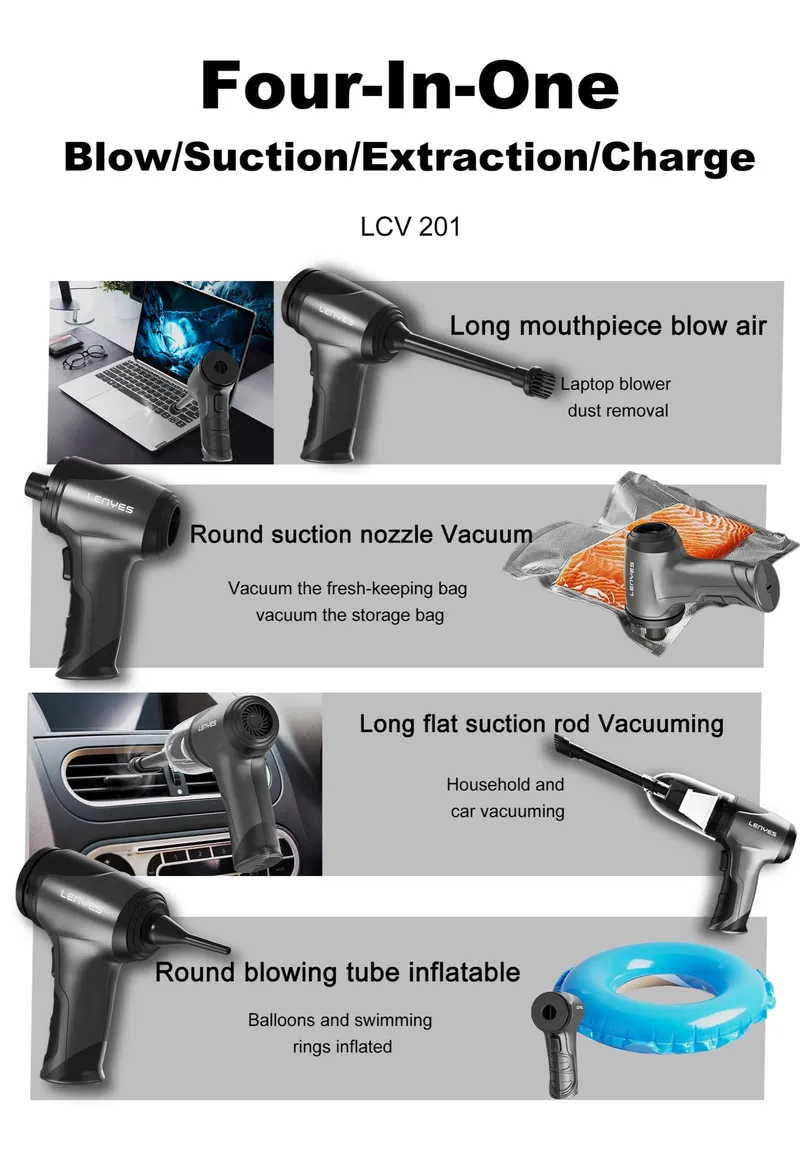 Lenyes Car Vacuum Cleaner LCV201