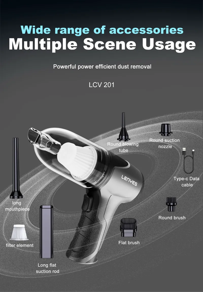 Lenyes Car Vacuum Cleaner LCV201