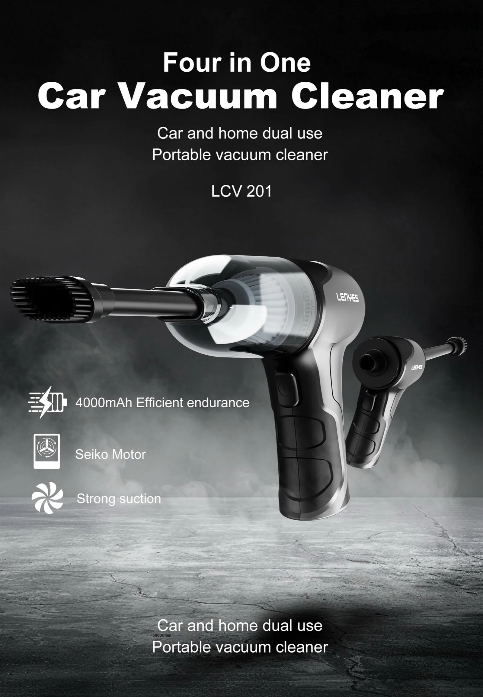 Lenyes Car Vacuum Cleaner LCV201