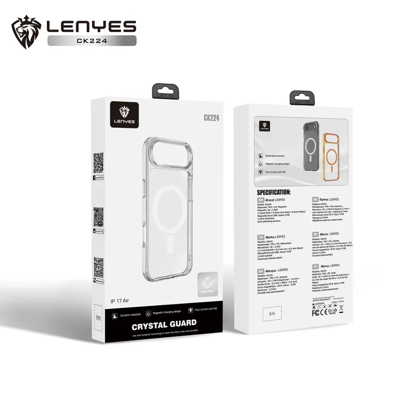 Lenyes Crystal Guard Case for iPhone 17 series CK224