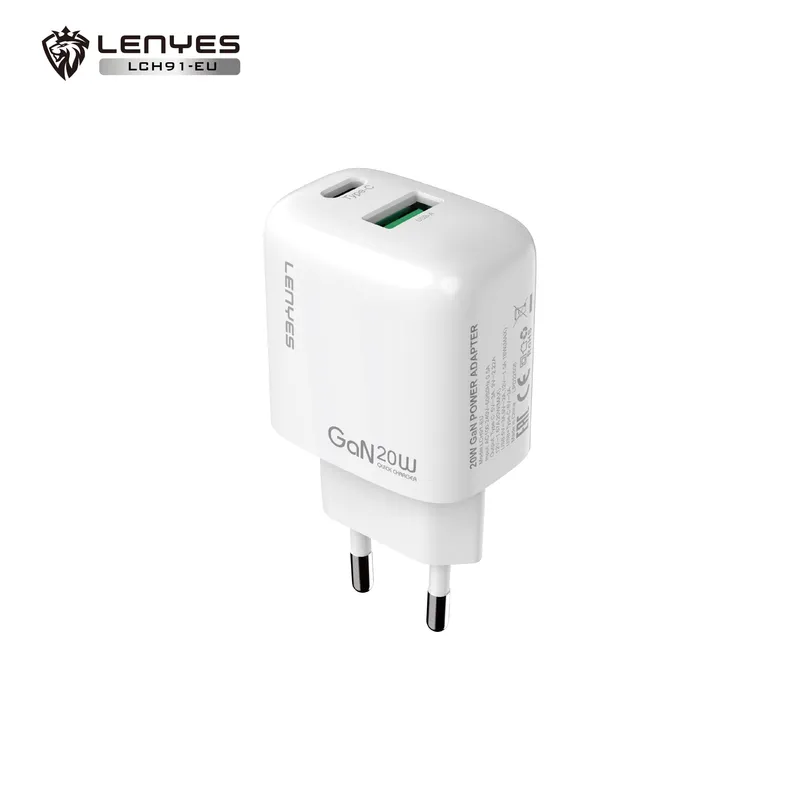 Lenyes 20 W GaN Wall Charger LCH91-EU with Cable