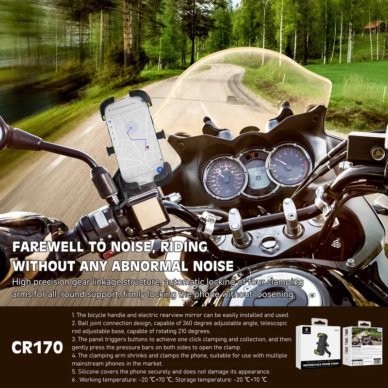 Lenyes Motorcycle Phone Holder CR170