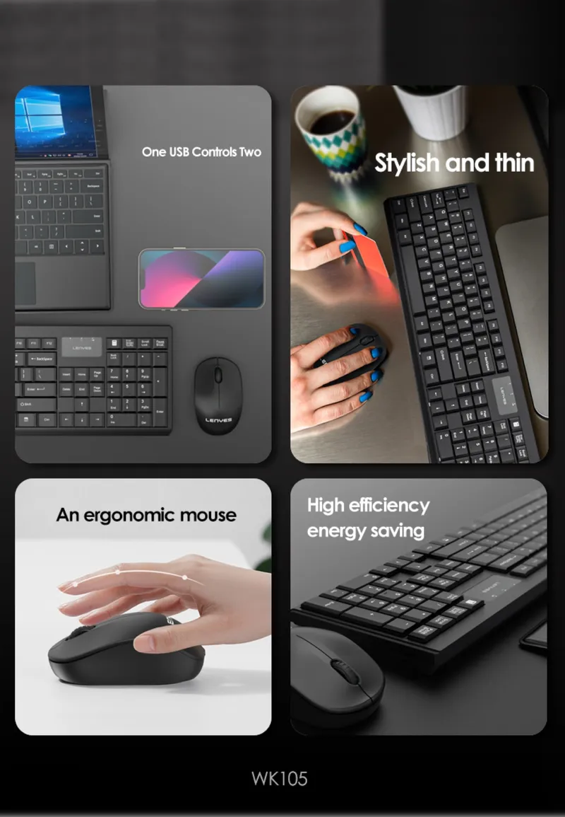 Lenyes Wireless Keyboard WK105