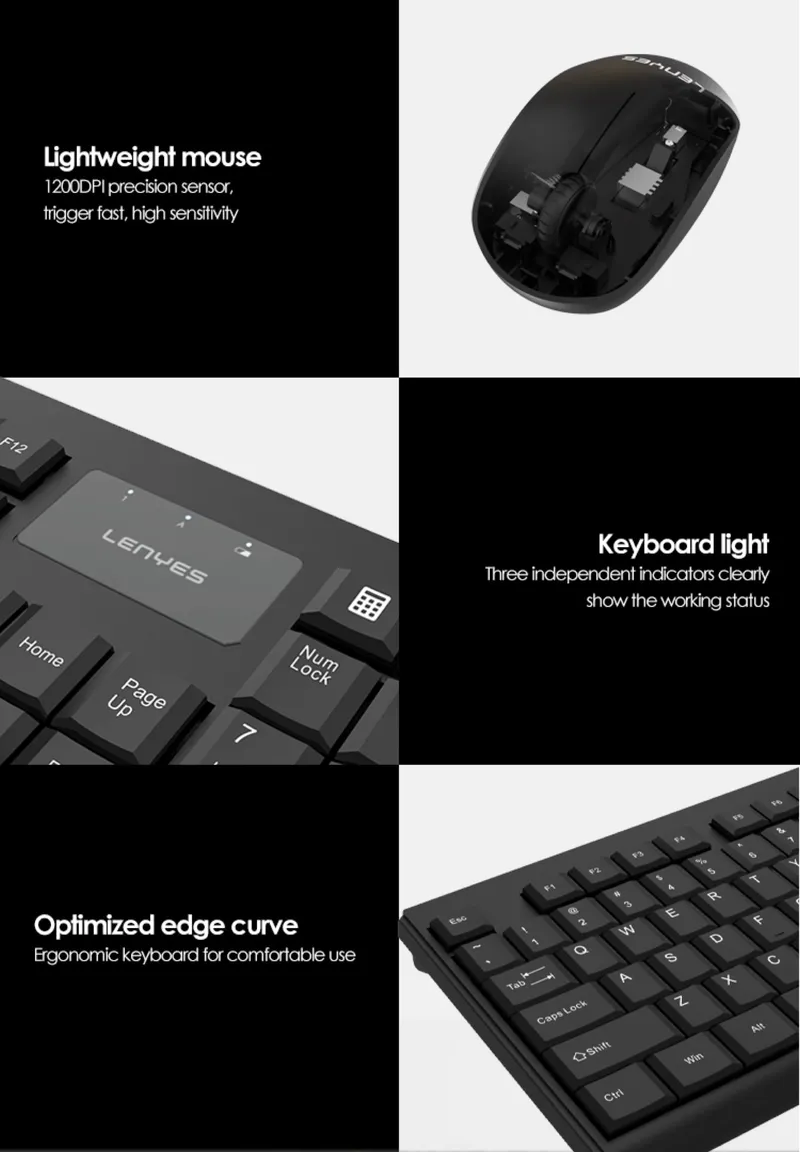 Lenyes Wireless Keyboard WK105
