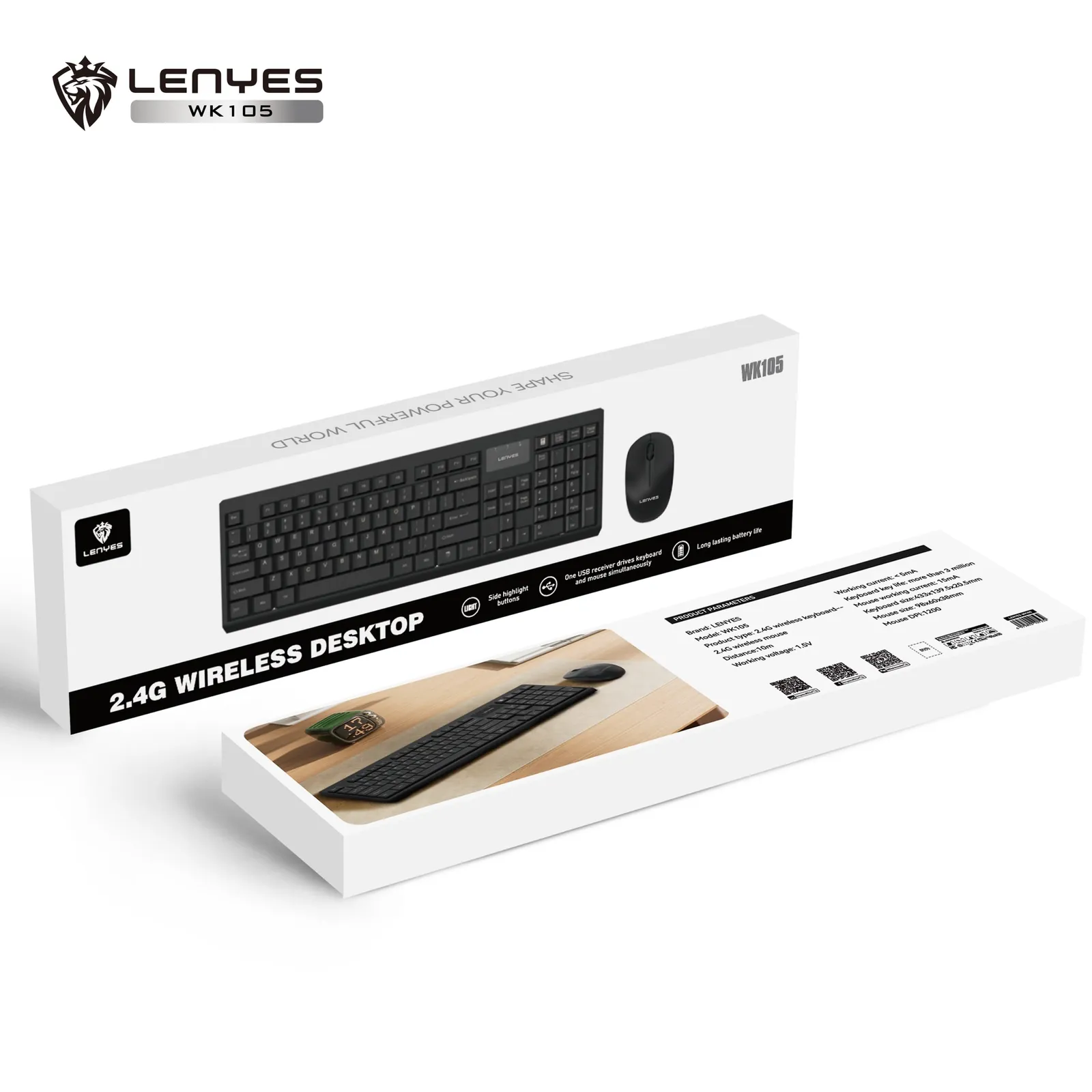 Lenyes Wireless Keyboard WK105