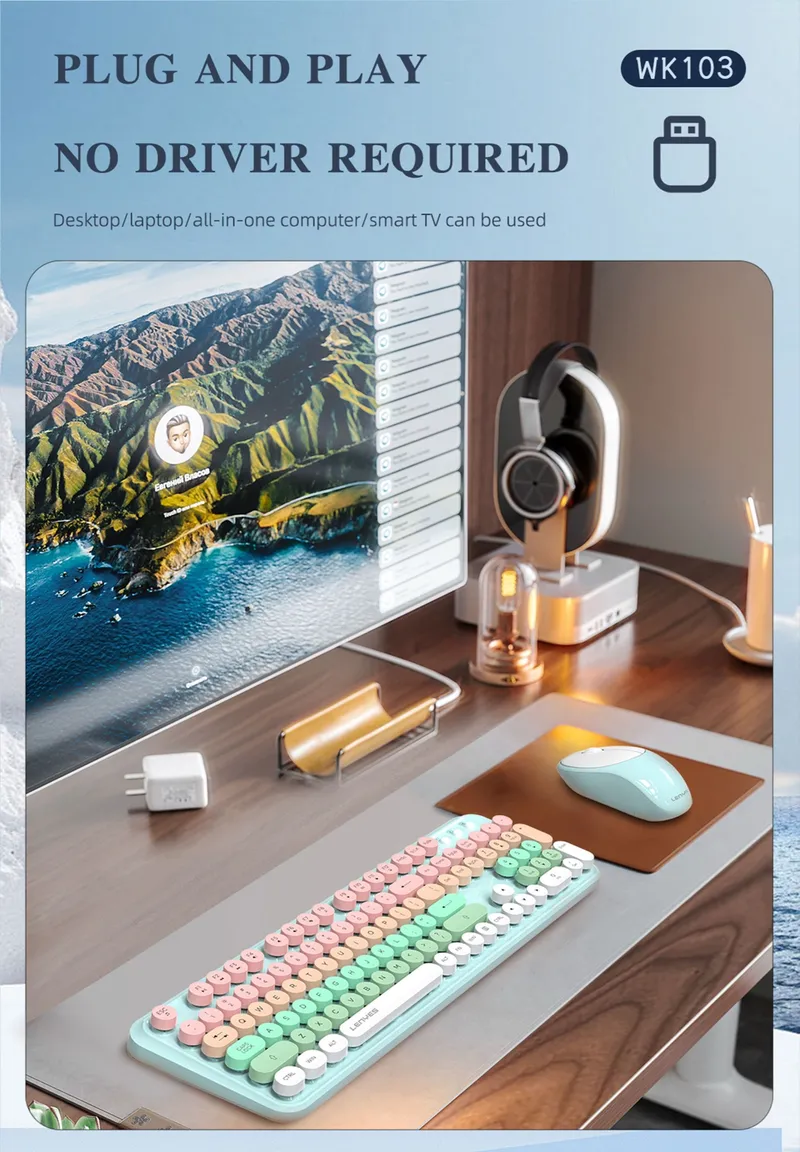 Lenyes Wireless Keyboard WK103