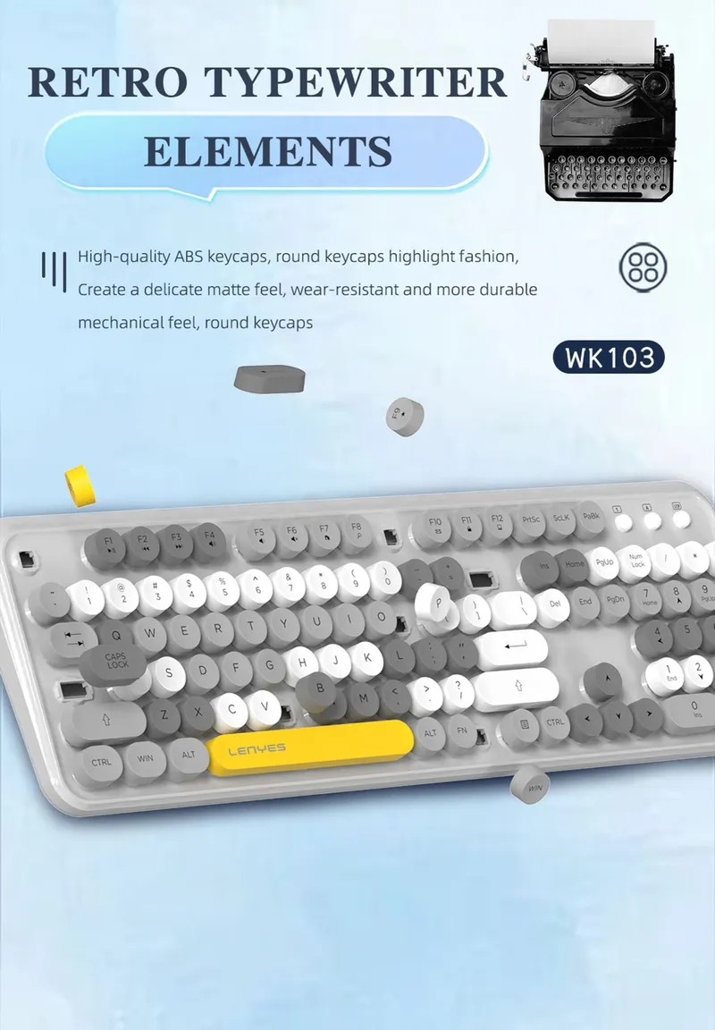 Lenyes Wireless Keyboard WK103