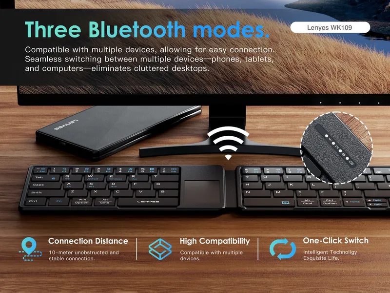 Lenyes Wireless Keyboard WK109