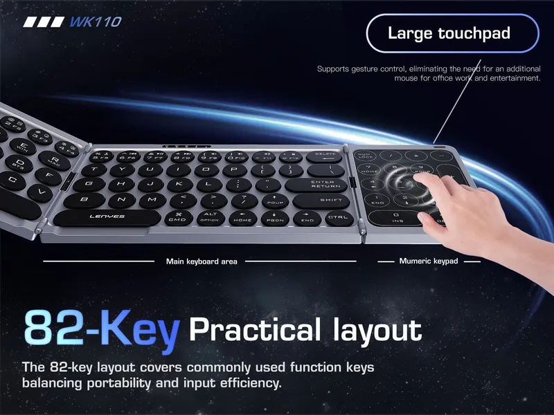 Lenyes Wireless Keyboard WK110