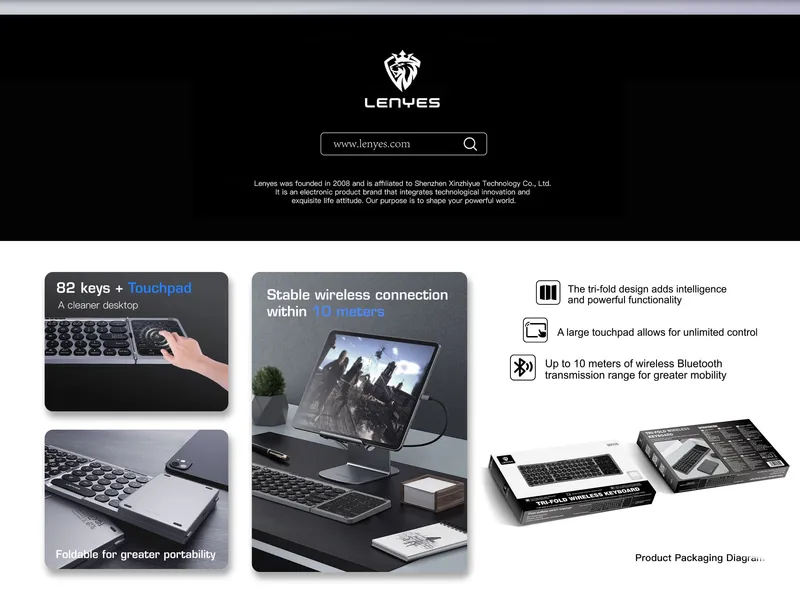 Lenyes Wireless Keyboard WK110