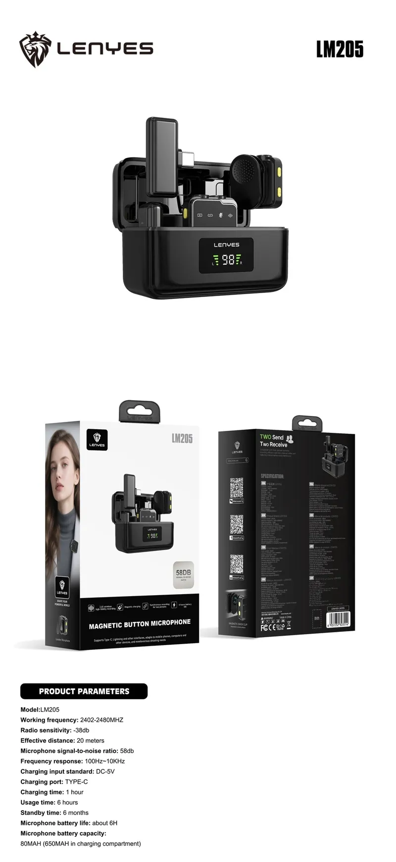 Lenyes Microphone LM205