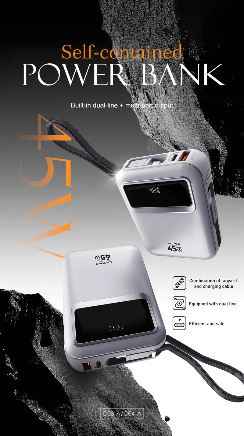 Lenyes 5,000 mAh Power Bank C04-A