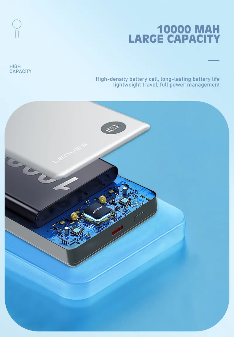 Lenyes 10,000 mAh Power Bank PW137D