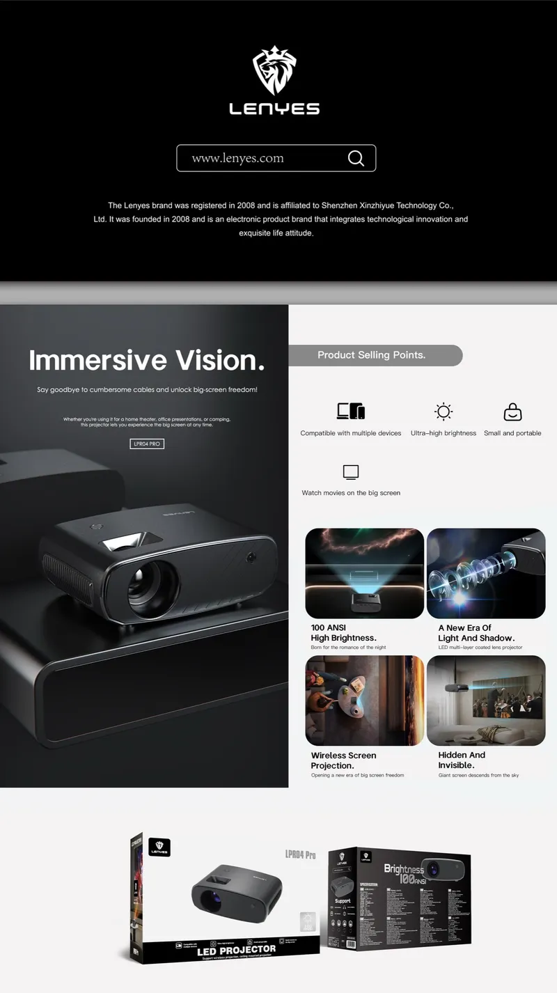 Lenyes Smart Projector LPR04