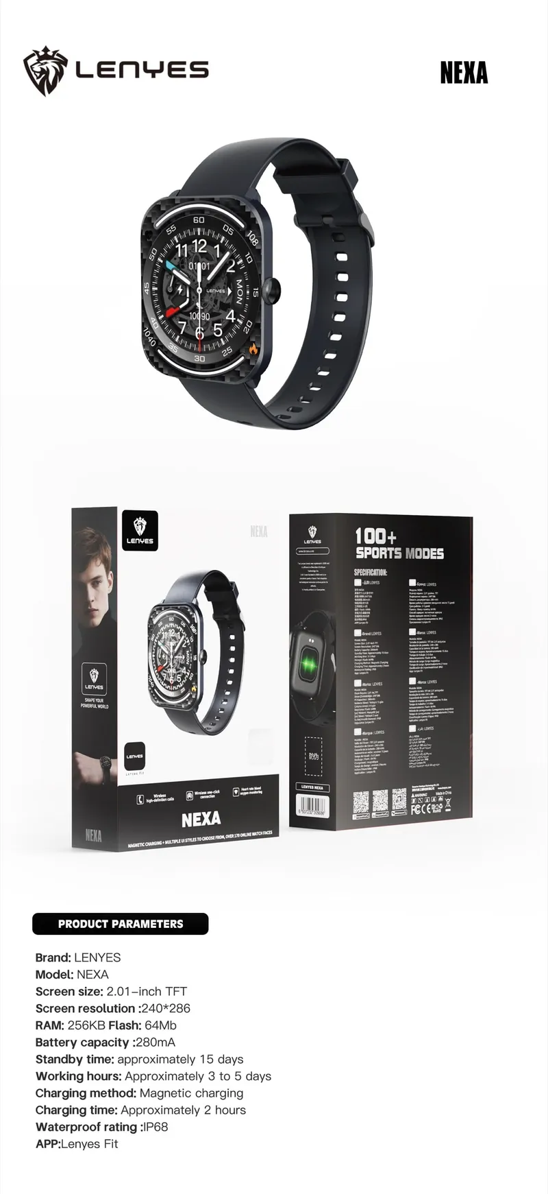 Lenyes Smart Watch NEXA
