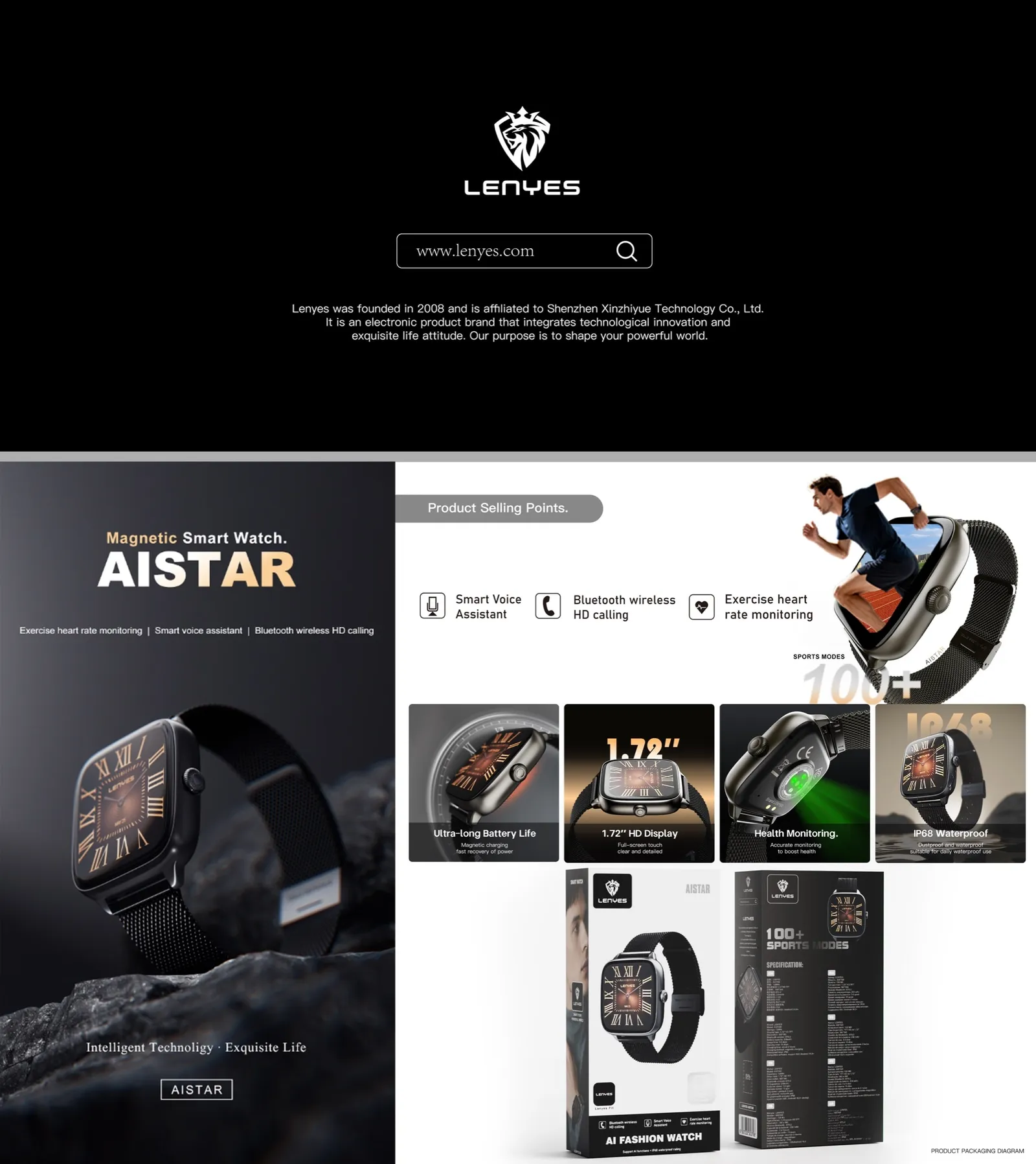 Lenyes Smart Watch AISTAR