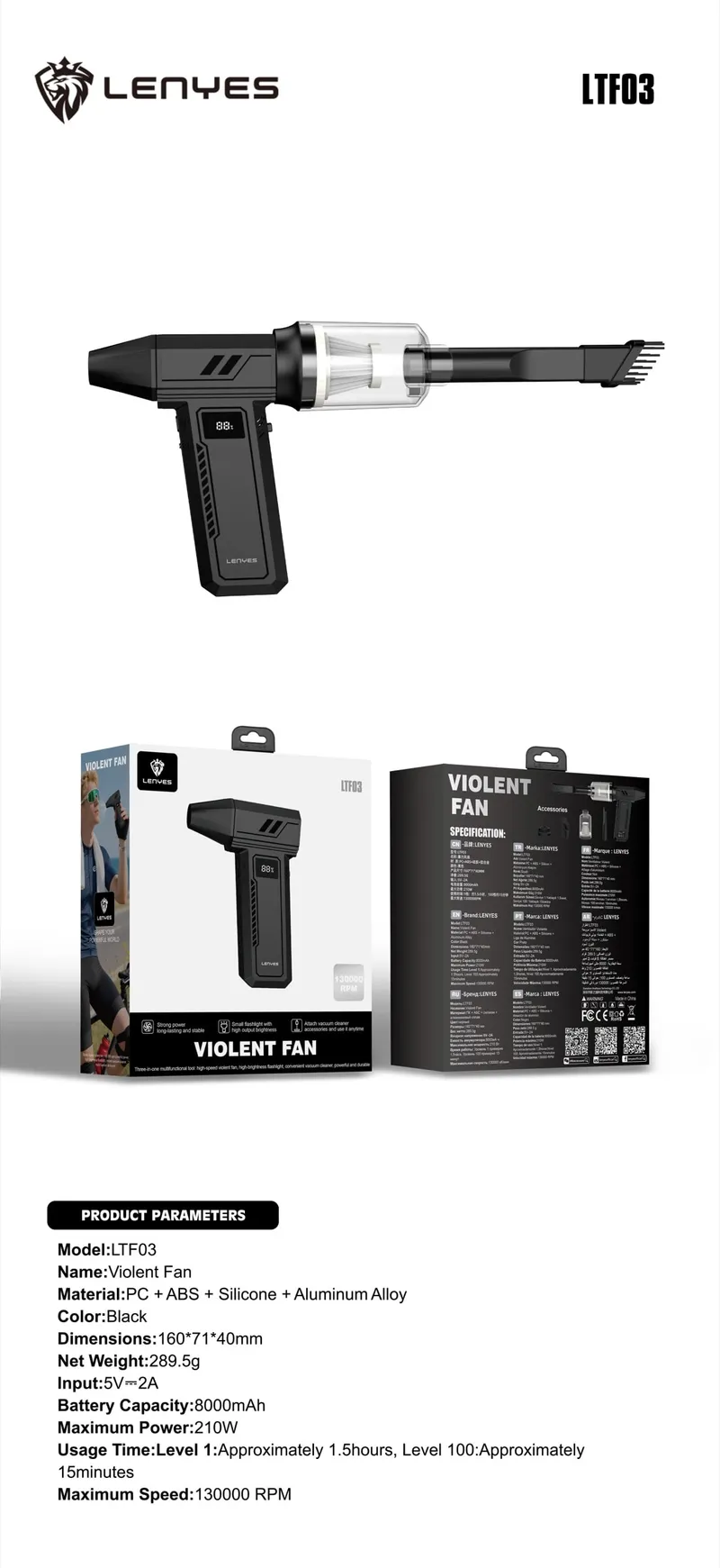 Lenyes Vacuum Cleaner LTF03