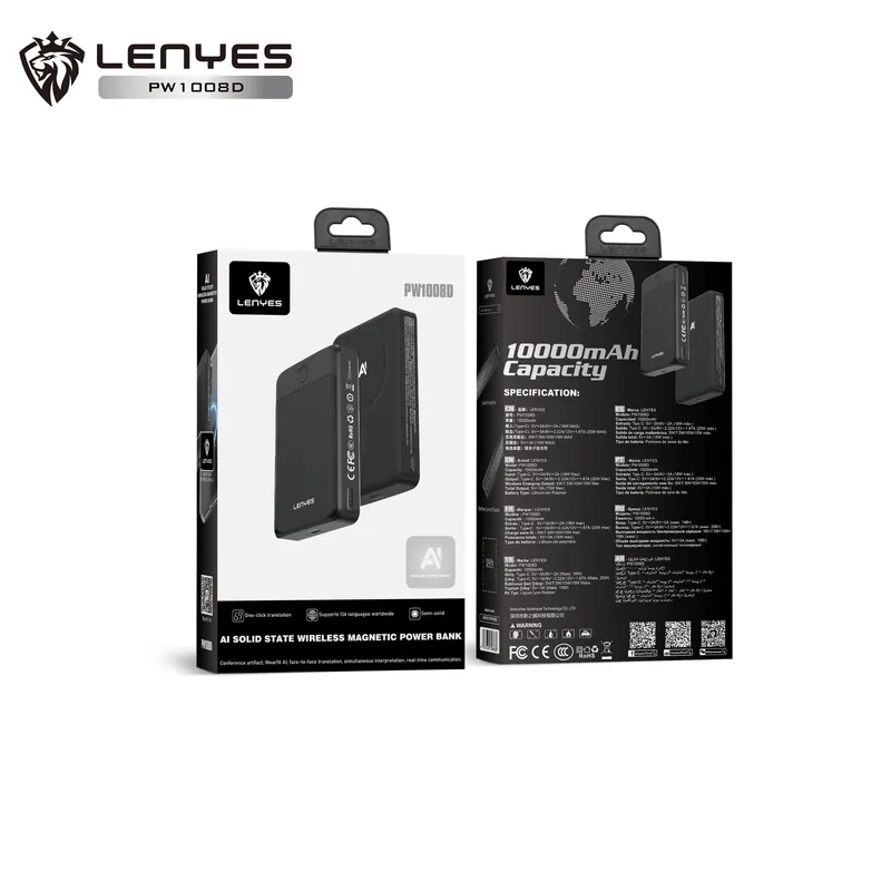 Lenyes 10,000 mAh Power Bank PW1008D