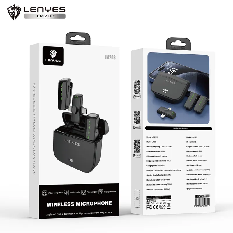 Lenyes Wireless Microphone Set LM203