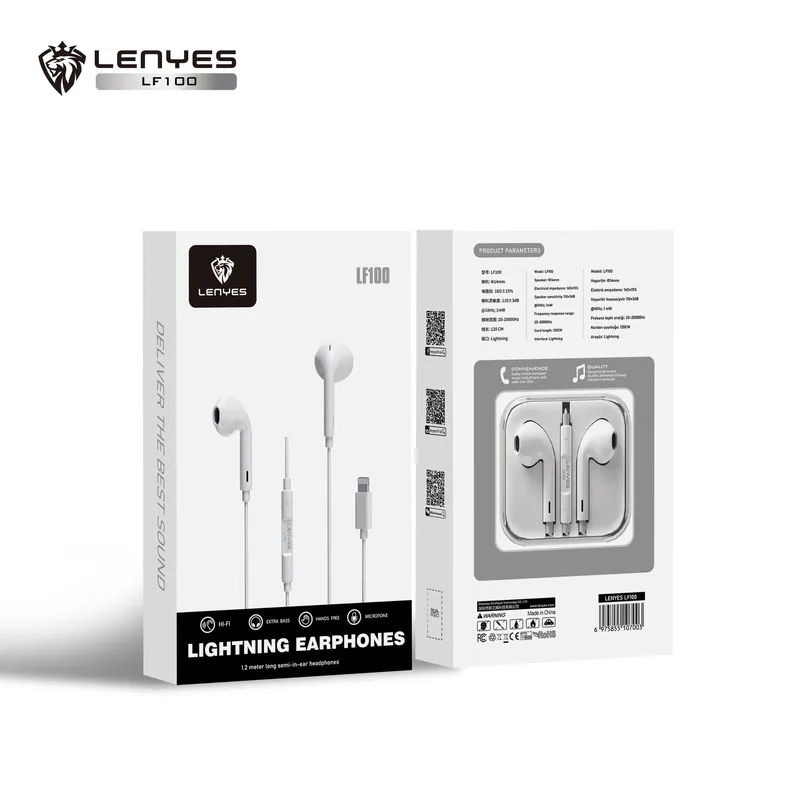 Lenyes Lightning Wired Earphones LF100