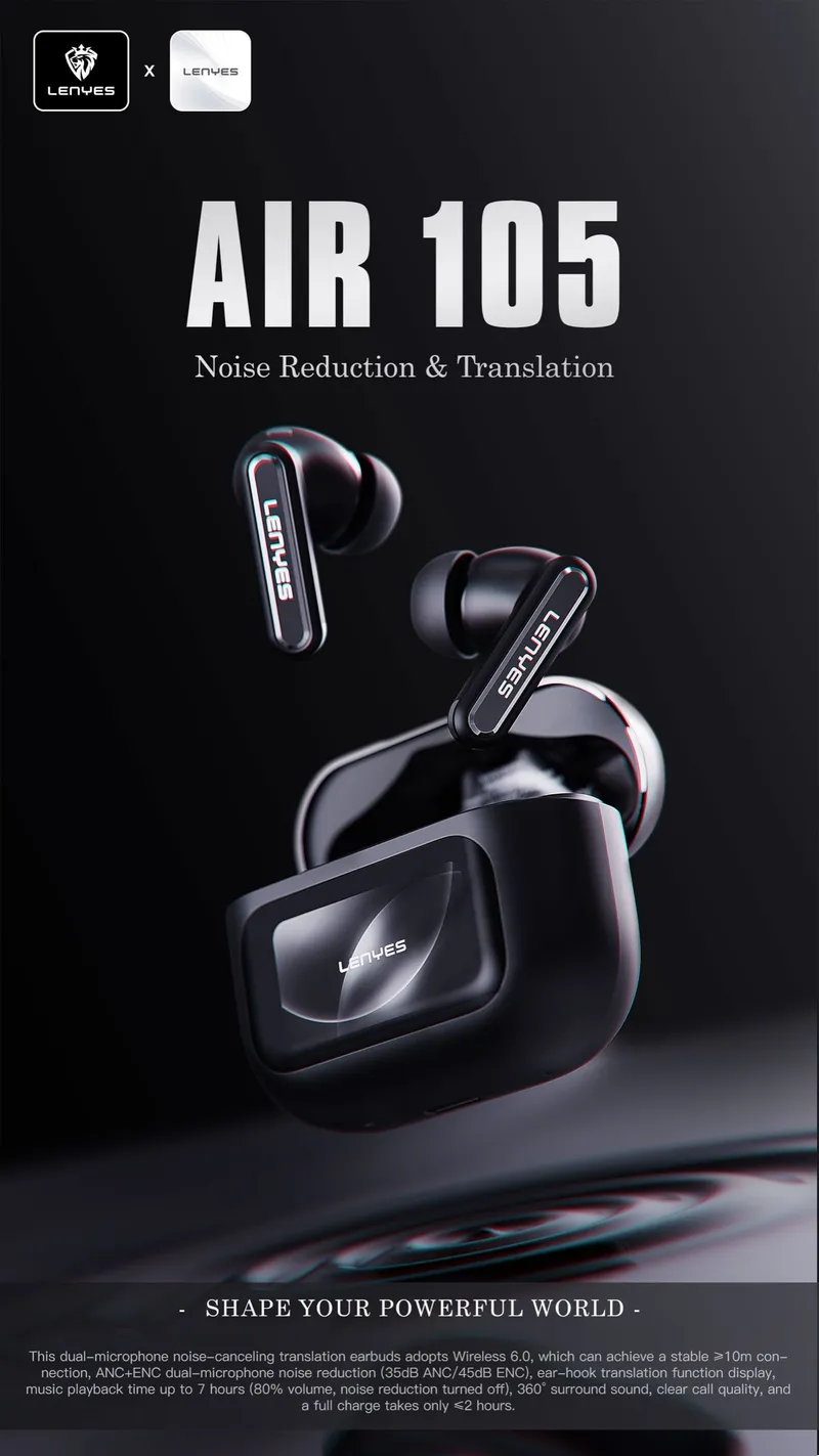 Lenyes Wireless Earbuds AIR 105