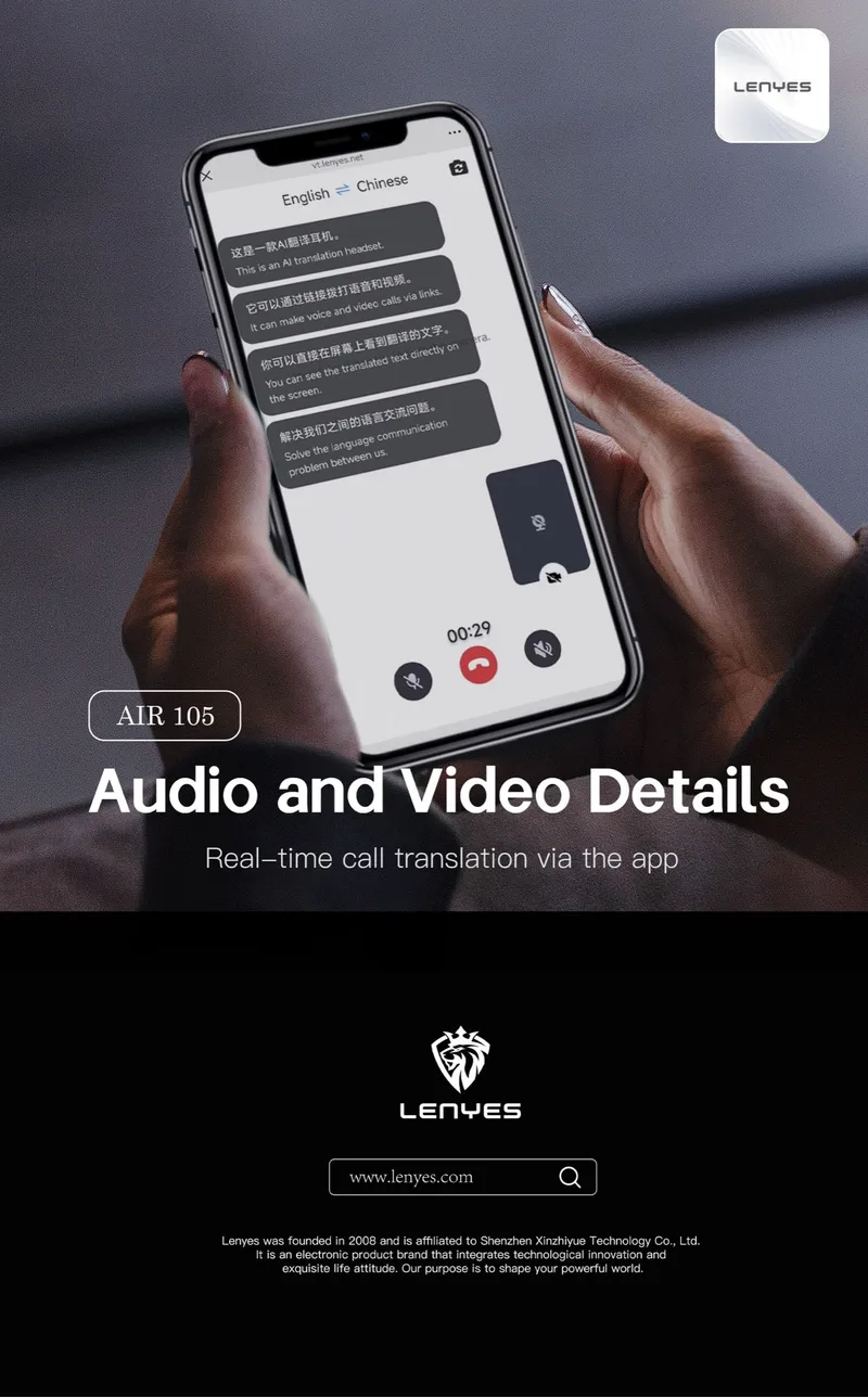 Lenyes Wireless Earbuds AIR 105
